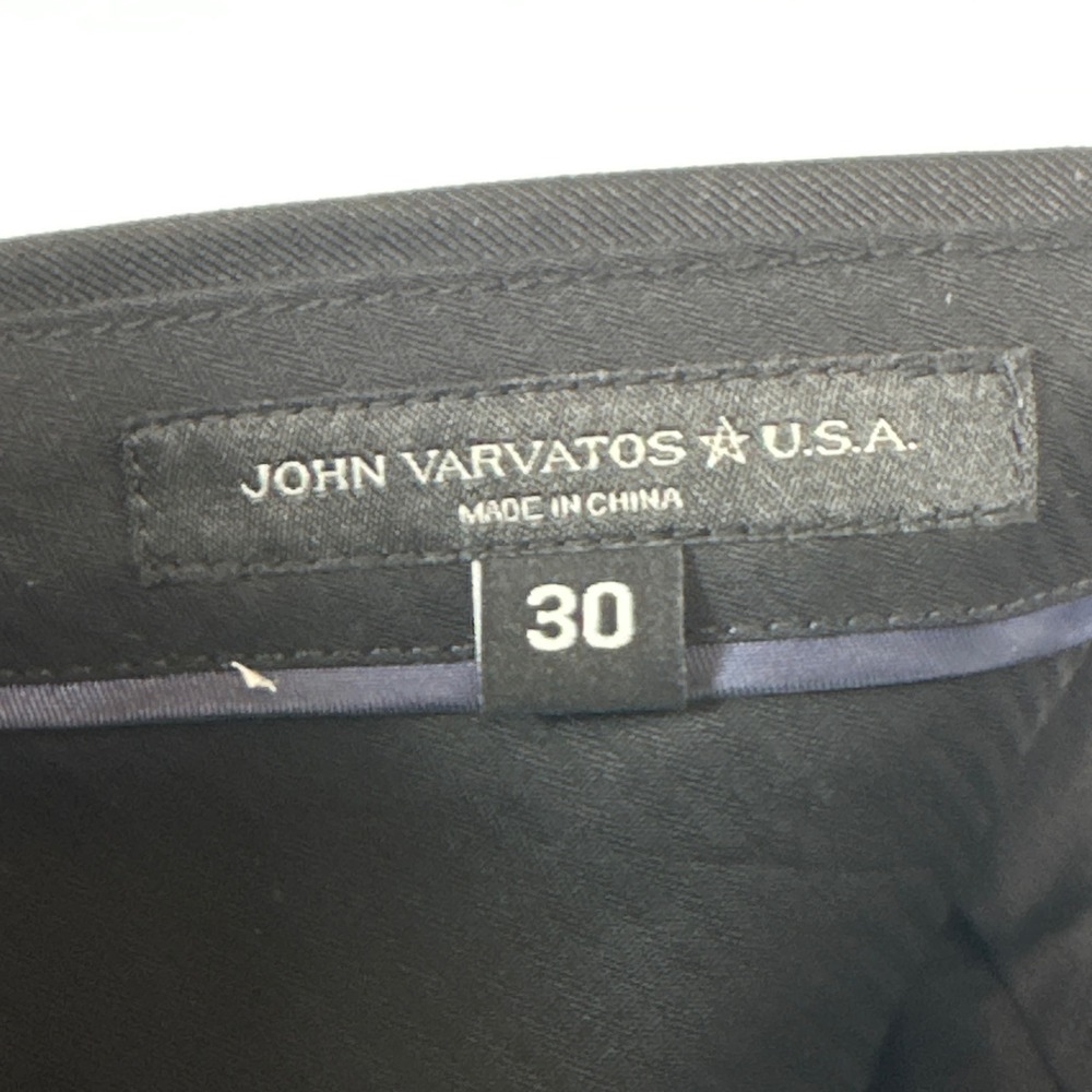 John Varvatos USA Bleecker Street Black Wool Dress Pants Mens 30 Unhemmed NEW - Picture 8 of 12